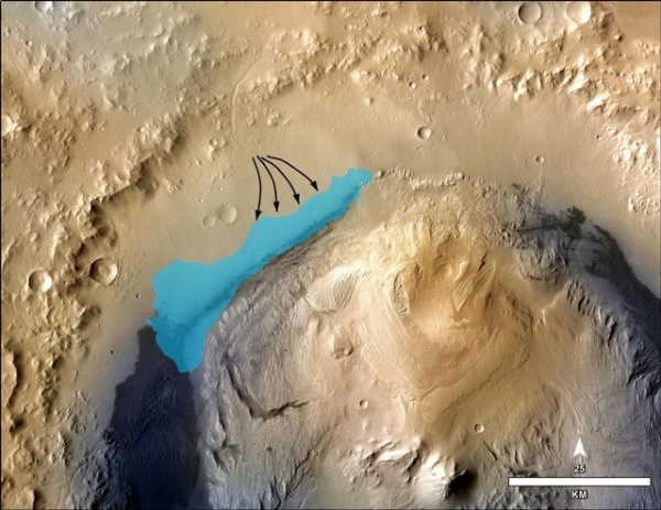 好奇号曾发现火星有长达30英里的湖泊，具备生命生存的条件