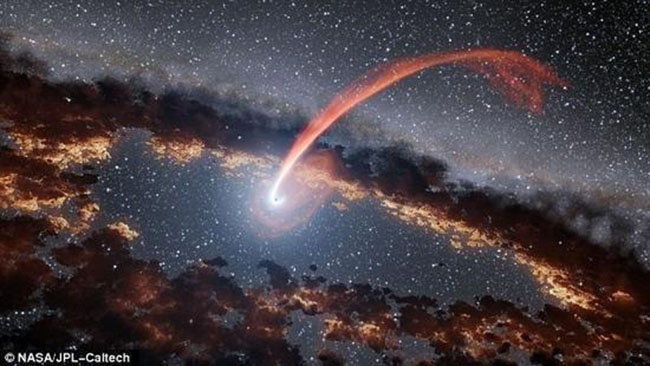 科学家首次观测到黑洞吞星后“喷火”