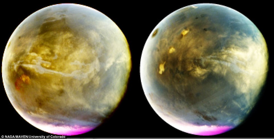 NASA拍到火星南极高清照片 景象奇异惊人